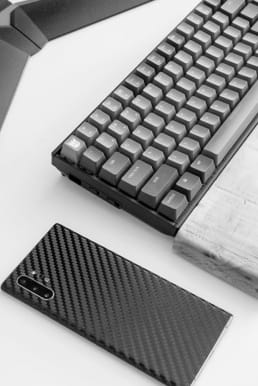 image glass and keyboard